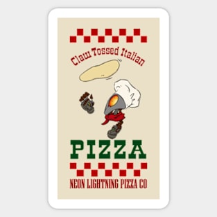 NLPCo Claw Tossed Pizza Sticker